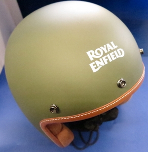 Royal Enfield Leather Edge Open Face Helmet Aviator Lrg new
